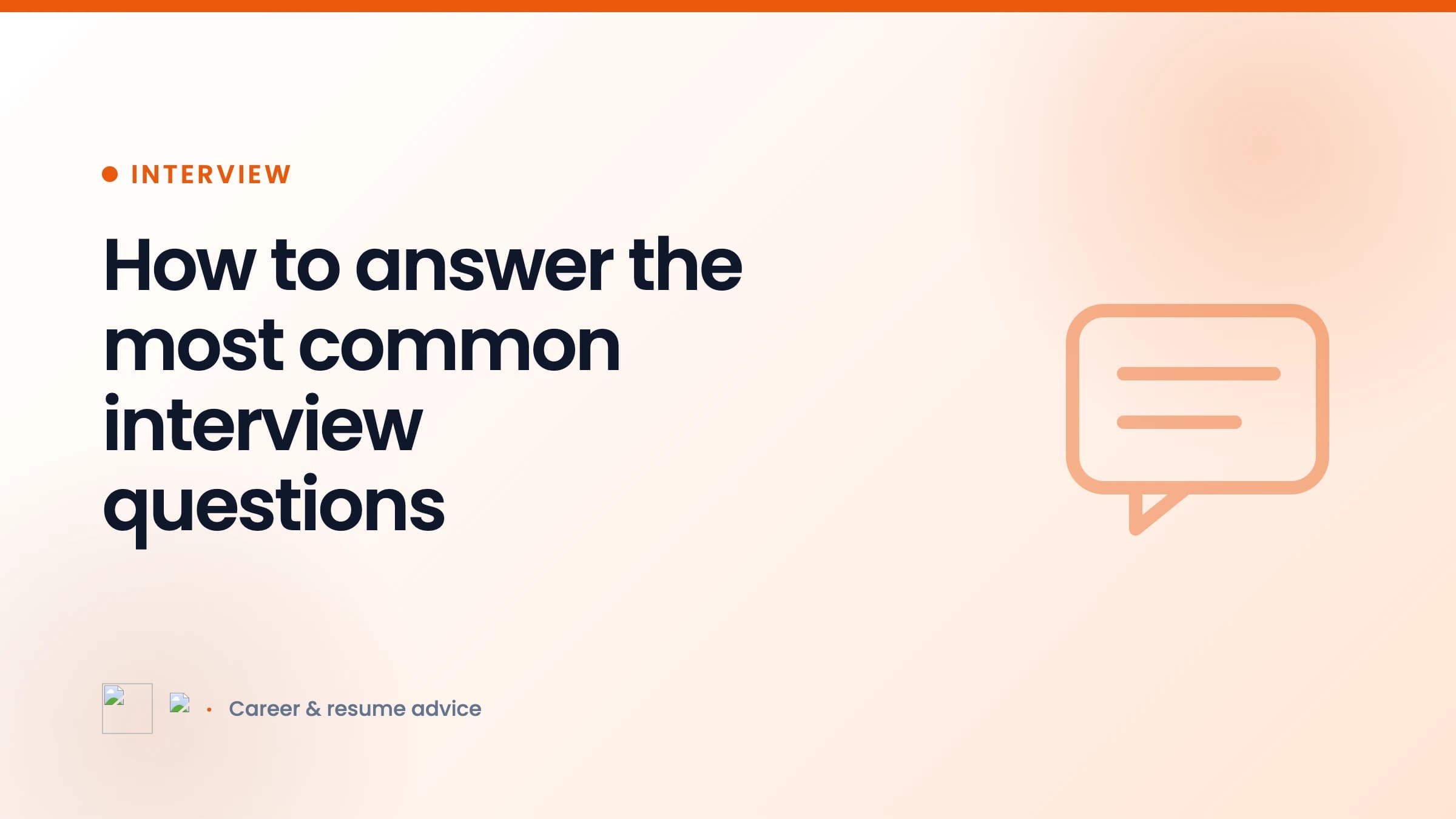 How to answer the most common interview questions