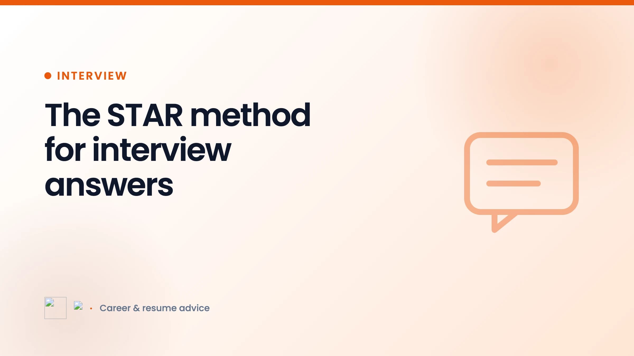 The STAR method for interview answers