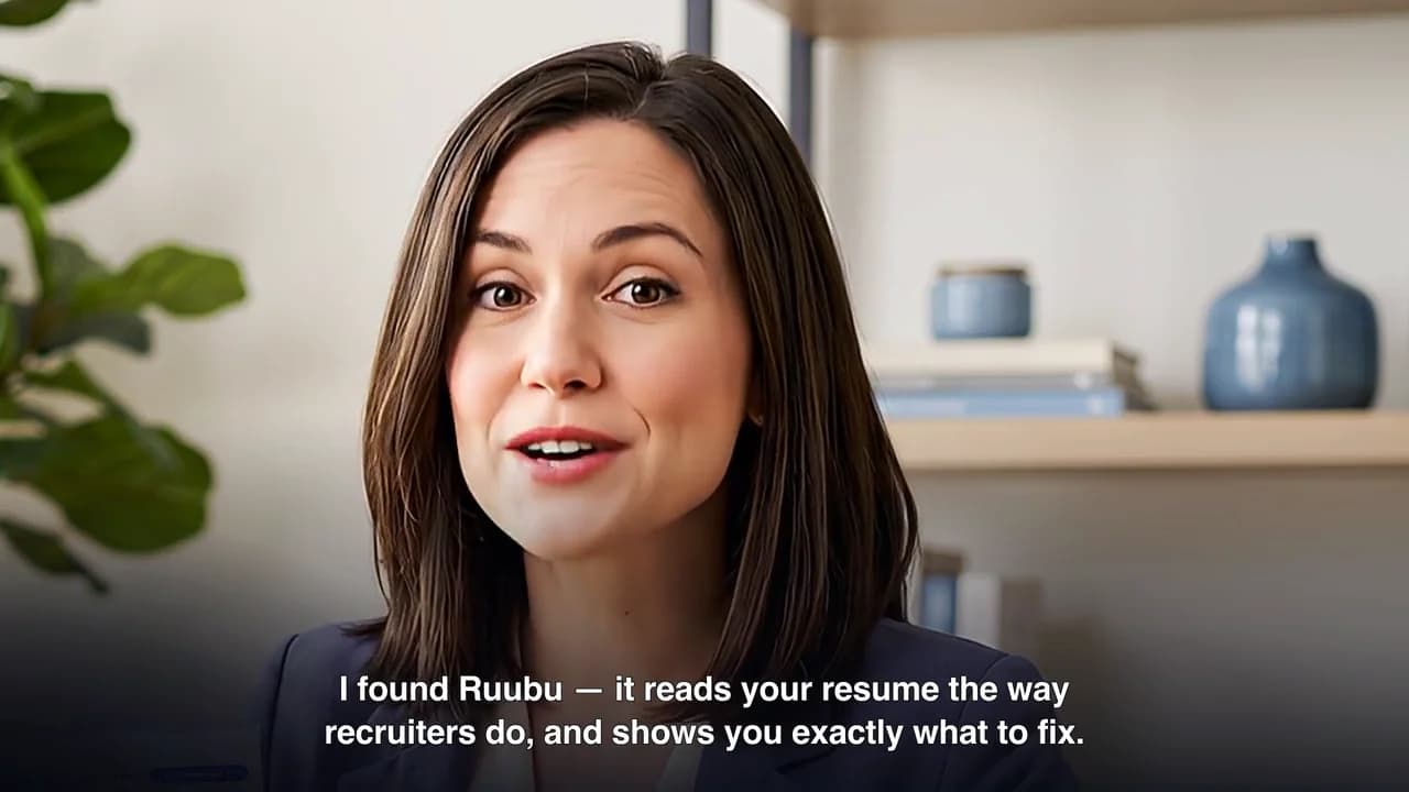 Ruubu in action: a recruiter-grade resume score in seconds