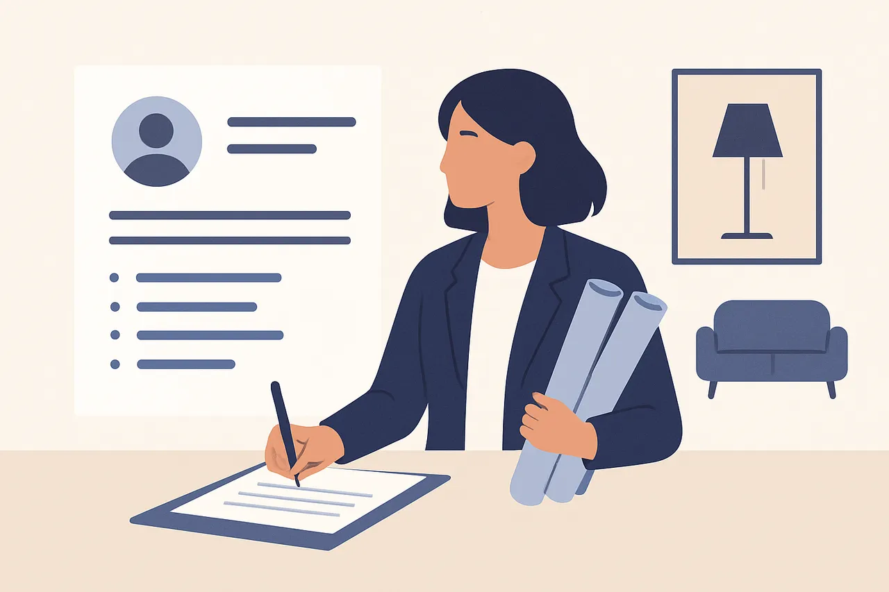 Interior Designer Resume Summary: Examples That Get Interviews